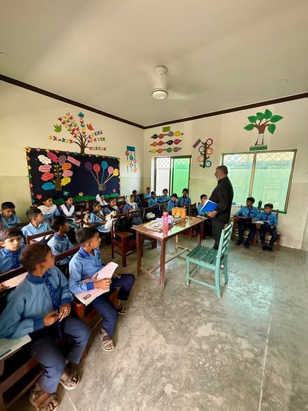 Classroom of students at Grace Charity School