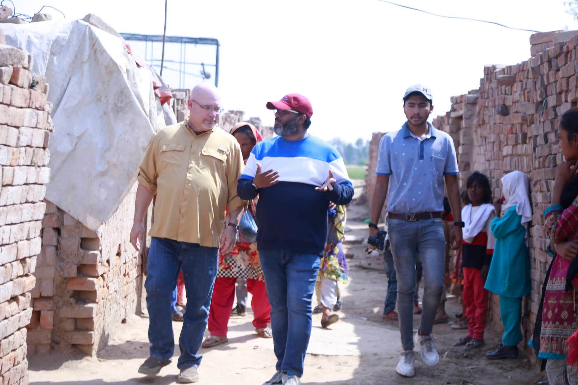 Brick kiln community that Grace Charity School serves in Pakistan